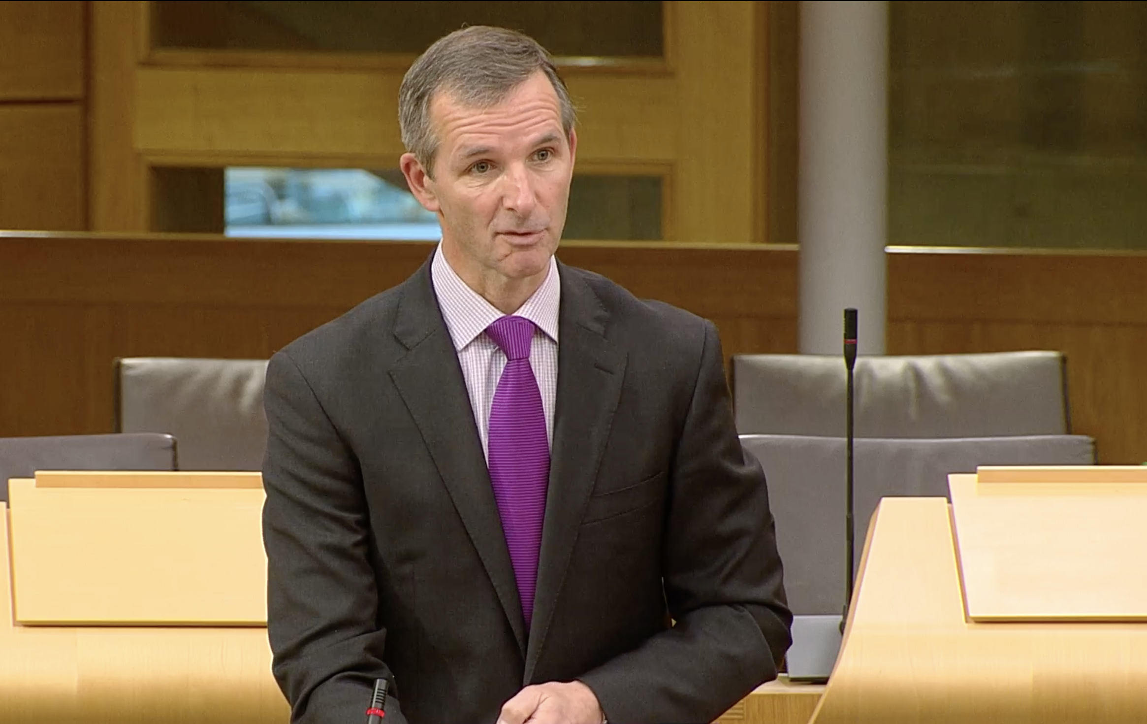 Liam McArthur speaking in parliament